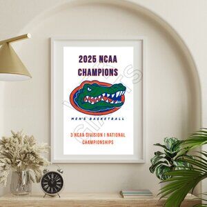 2025 NCAA Champions Florida Gators 11x17 Art Print